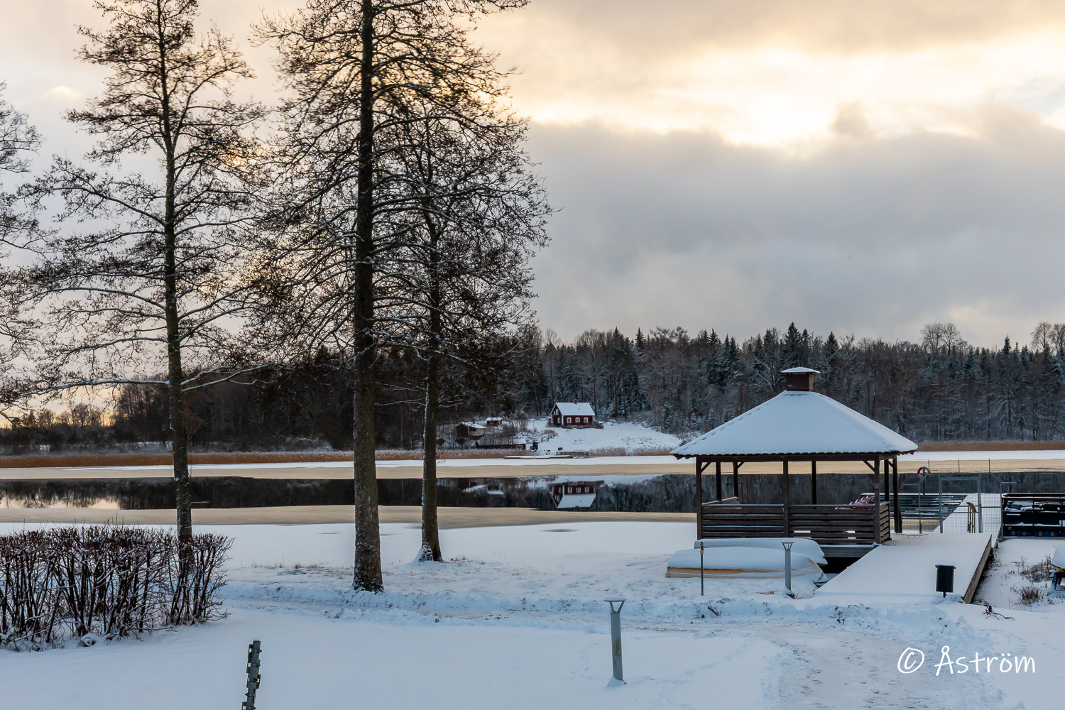Länk till bilder från härlig promenad i snön på årets första dag 2026.